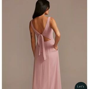 David’s Bridal Marine Blue bridesmaid dress